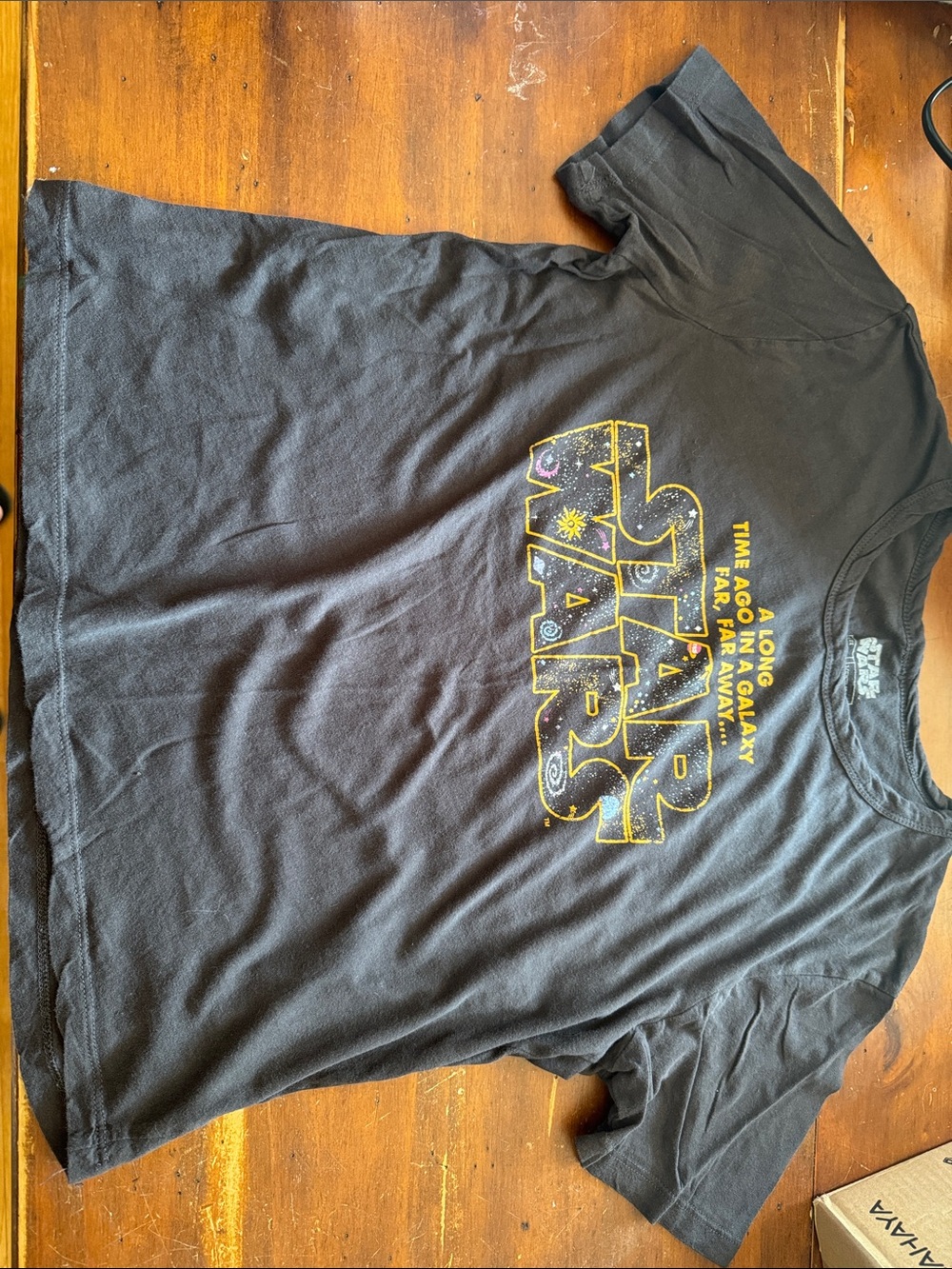 Star Wars Black Logo Graphic crop top Tee